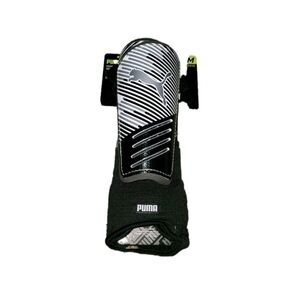 Puma Shinguard & Ankle Sock Youth One Size Black White NWT